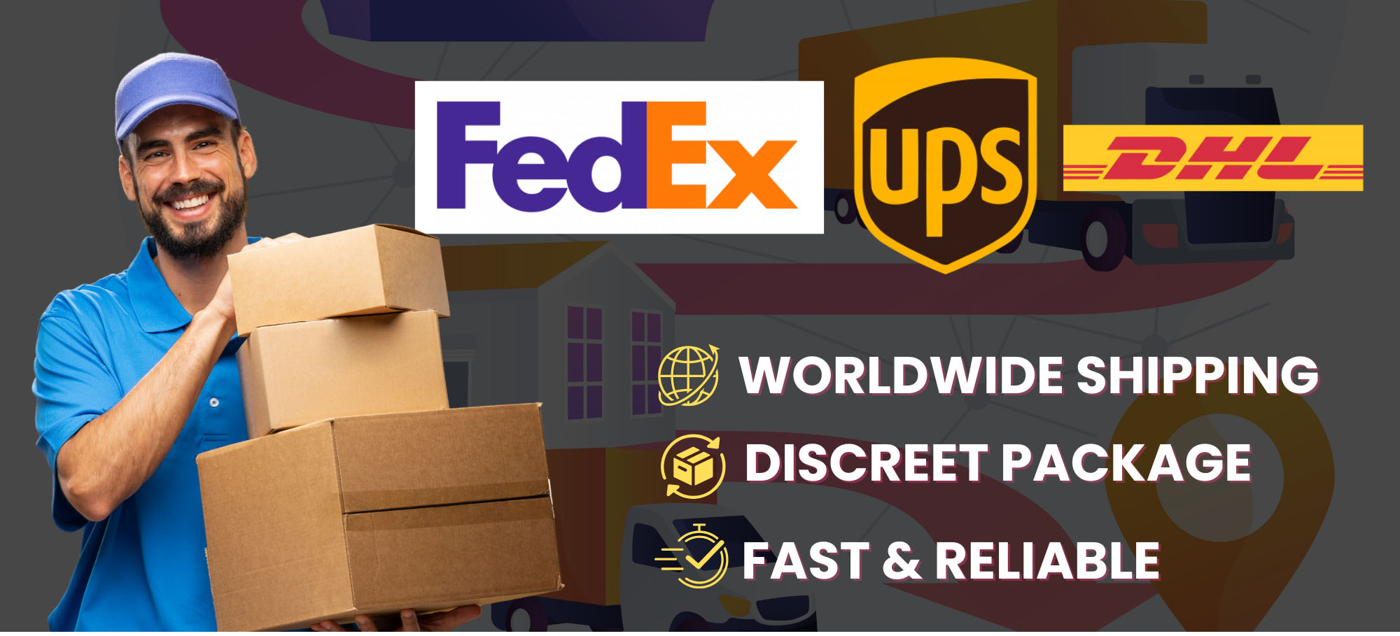 Shipping carriers and discreet packaging